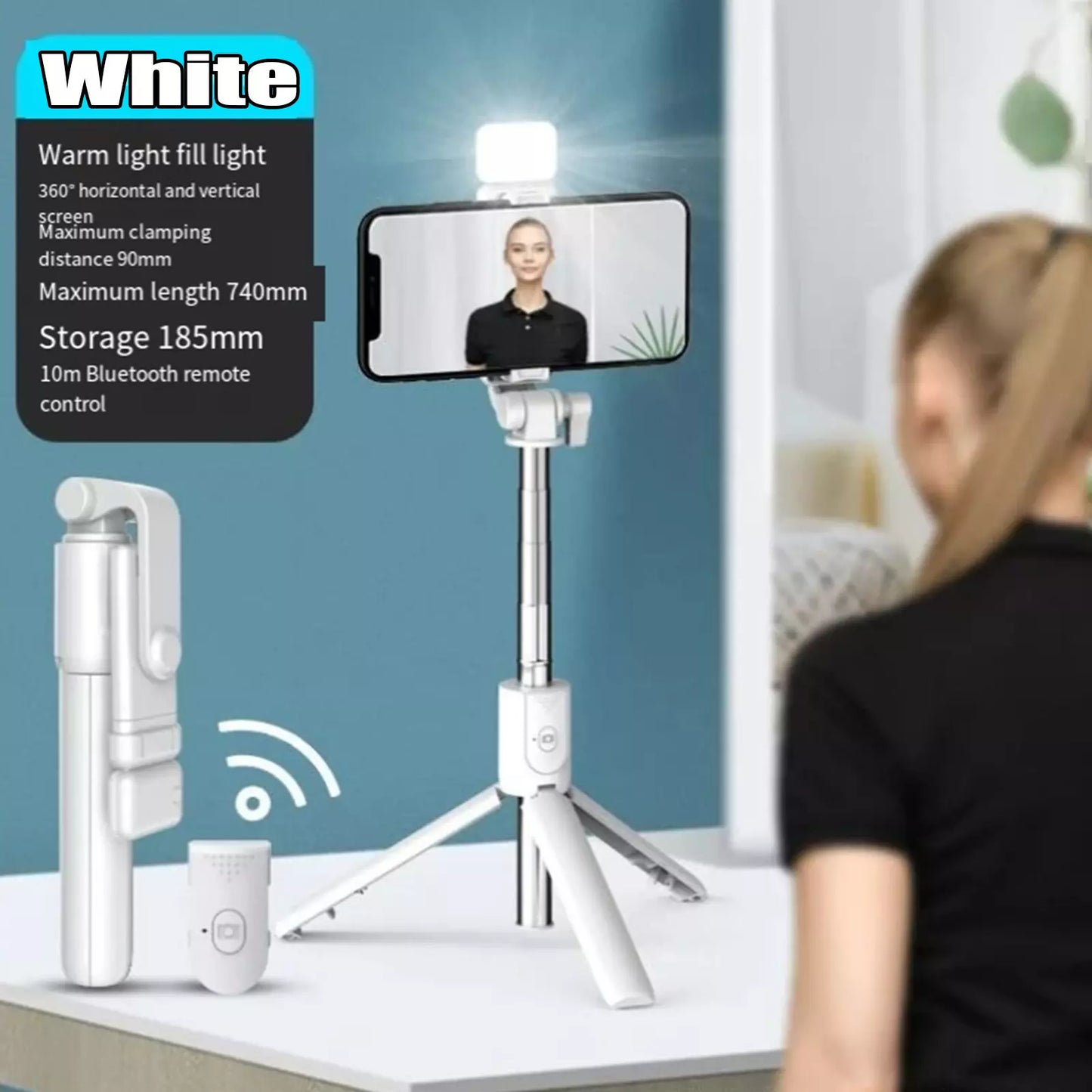 US Selfie Stick Tripod Remote Desktop Stand Phone Holder Iphone 16 X Samsung LOT