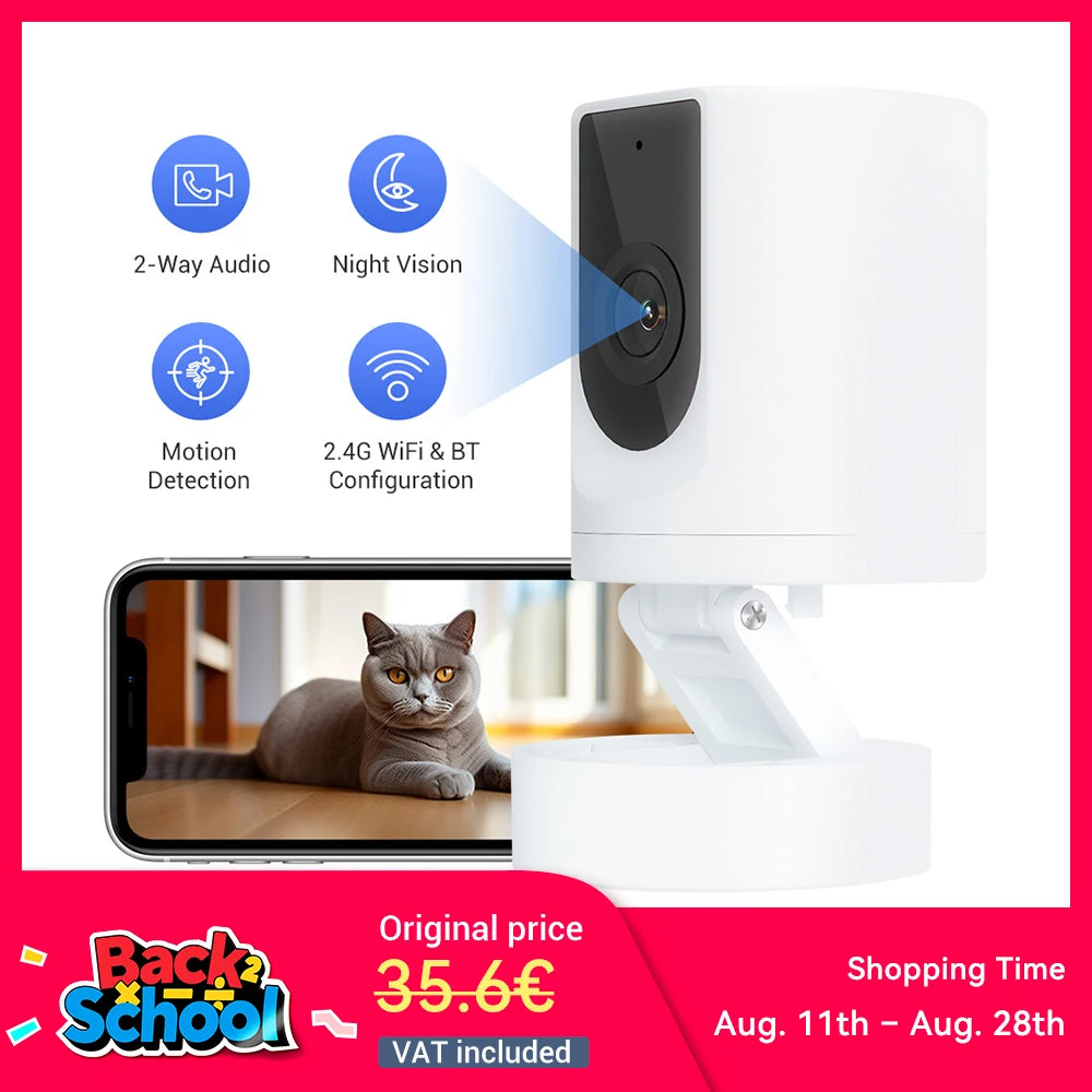 Pet Camera ,Security Camera Indoor,Pet Camera with Phone App, ,Security Camera Indoor,Foldable Baby Camera for Home Security