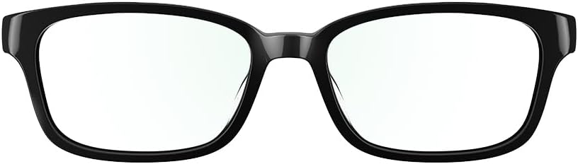 Echo Frames, an Alexa Device (Newest Model), Smart Glasses with Alexa, Rectangle Frames in Classic Black with Blue Light Filtering Lenses