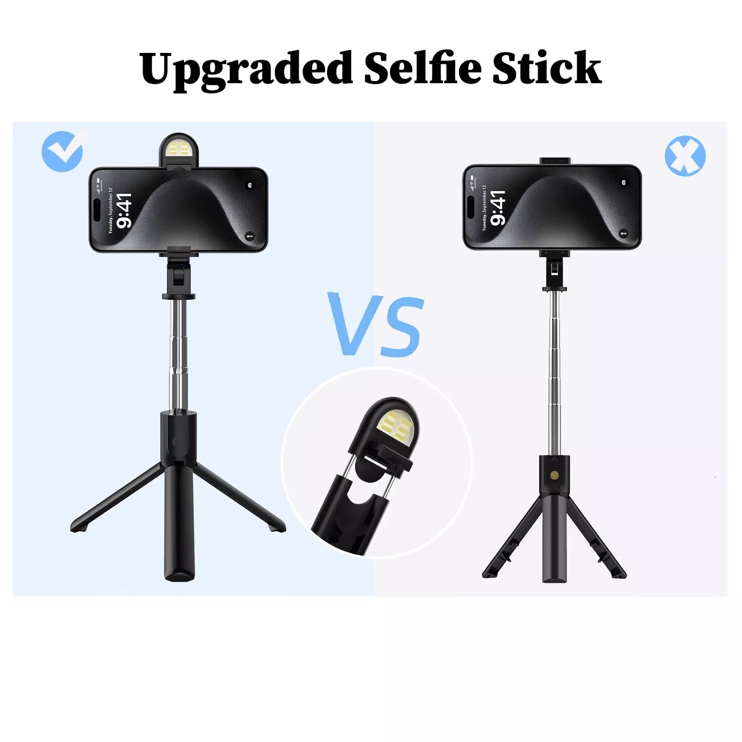US Selfie Stick Tripod Remote Desktop Stand Phone Holder Iphone 16 X Samsung LOT