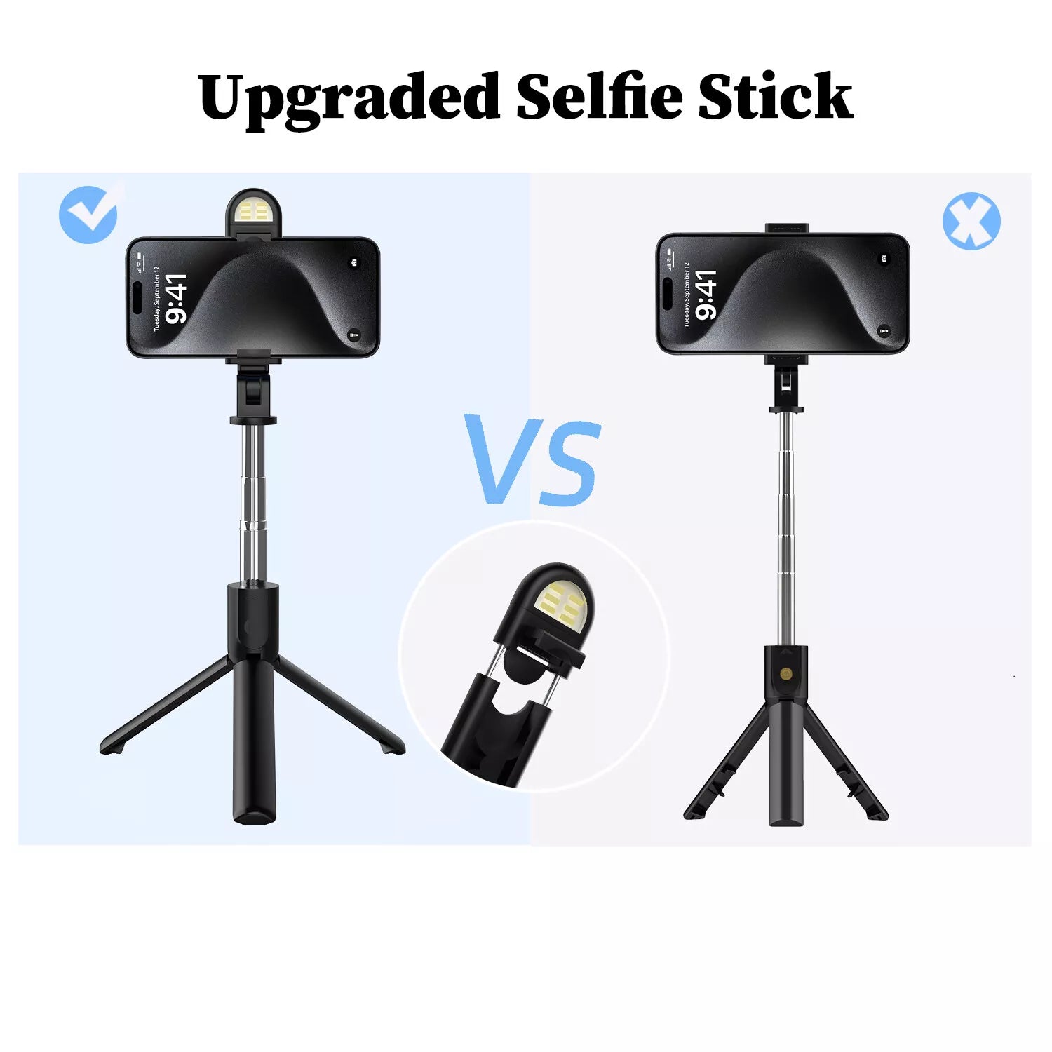 US Selfie Stick Tripod Remote Desktop Stand Phone Holder Iphone 16 X Samsung LOT