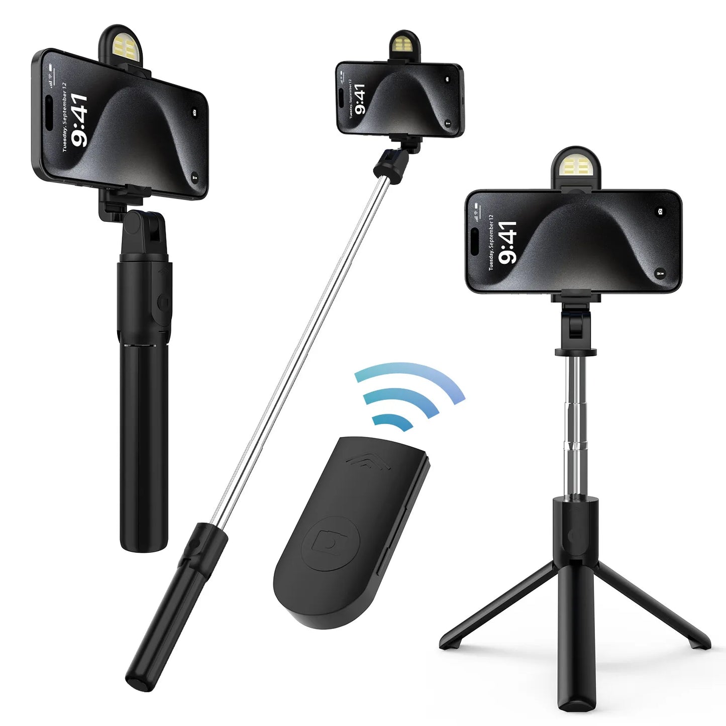 US Selfie Stick Tripod Remote Desktop Stand Phone Holder Iphone 16 X Samsung LOT