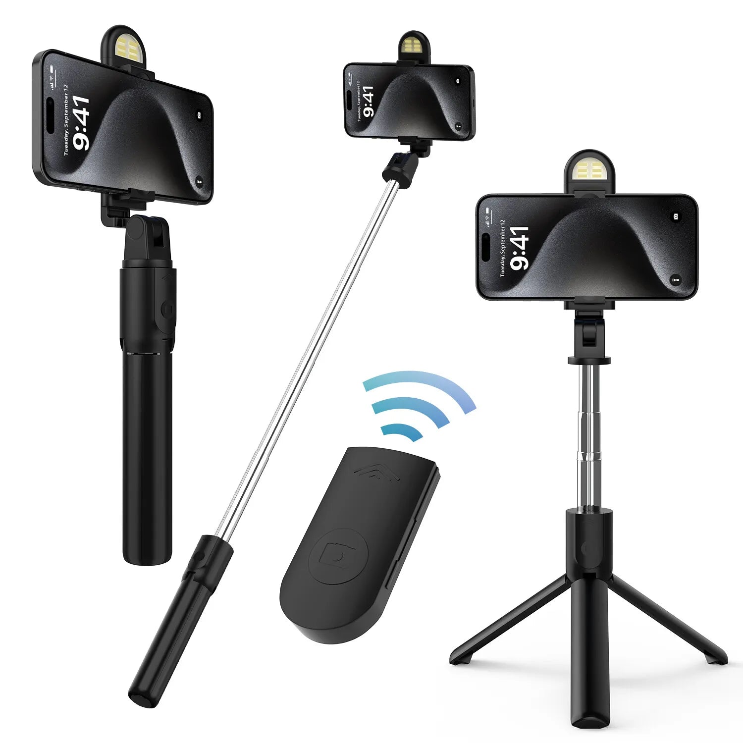 US Selfie Stick Tripod Remote Desktop Stand Phone Holder Iphone 16 X Samsung LOT