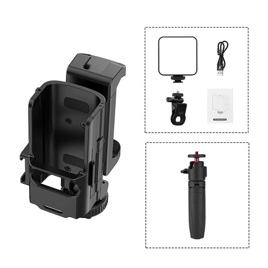 Camera Holder Teleprompter for  OSMO Pocket 3 Tripod Phone Stand Expansion Bracket Fill Light 1/4 Gimbal for  Accessories