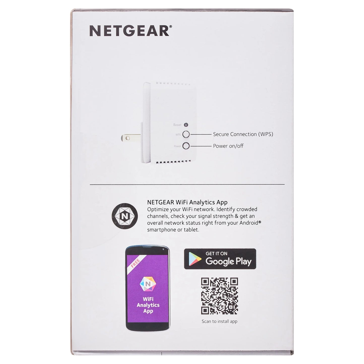 AC1200 Wifi Range Extender, Wall-Plug (EX6110)